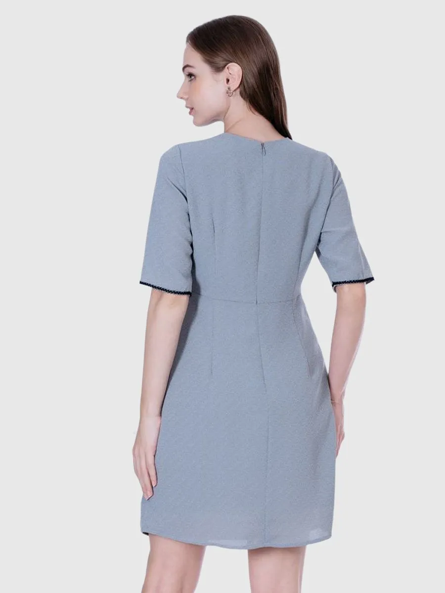AMILA Women Dress Amunzen Light Grey