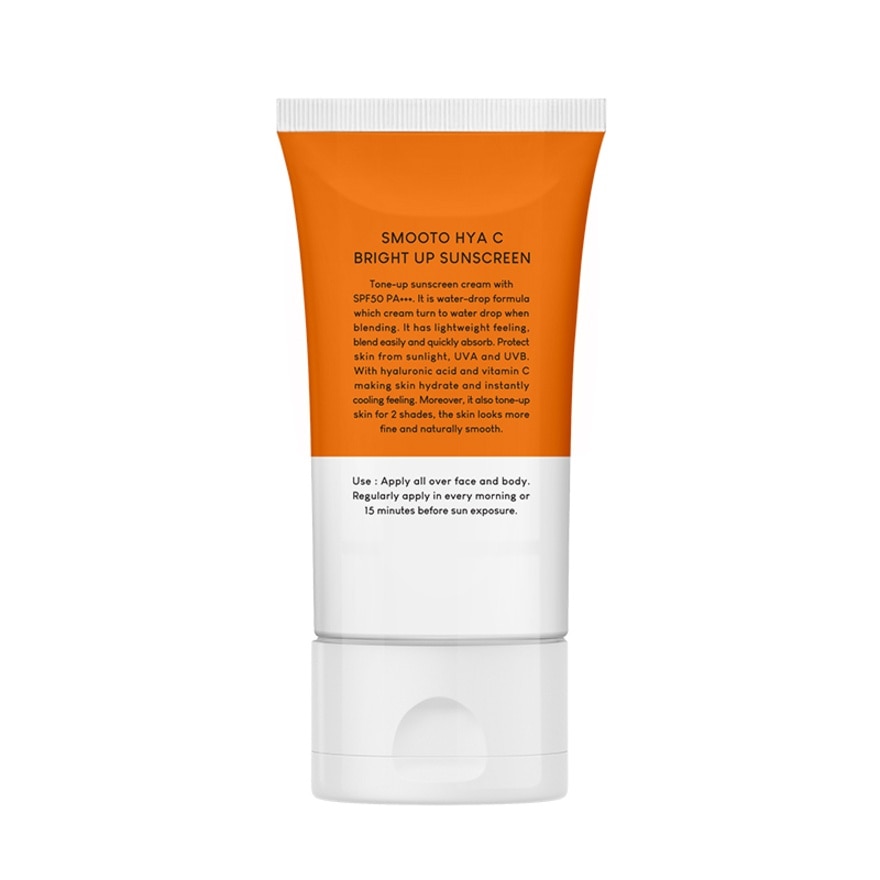 Smooto Hya C Bright Up Sunscreen SPF50 PA+++ 70g.