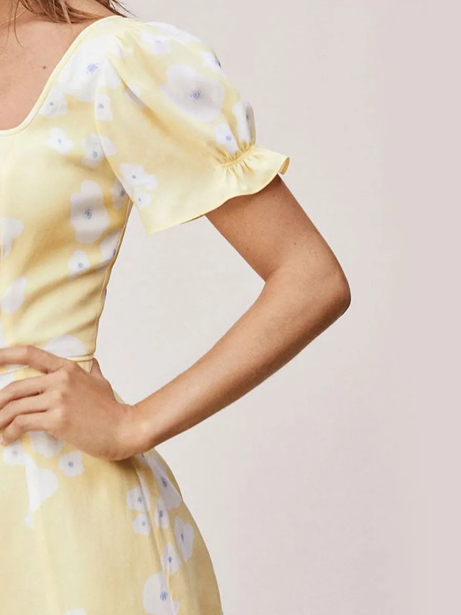 DIANE VON FURSTENBERG Women'S Dress TVF PRIMROSE  Lily Pads Shine