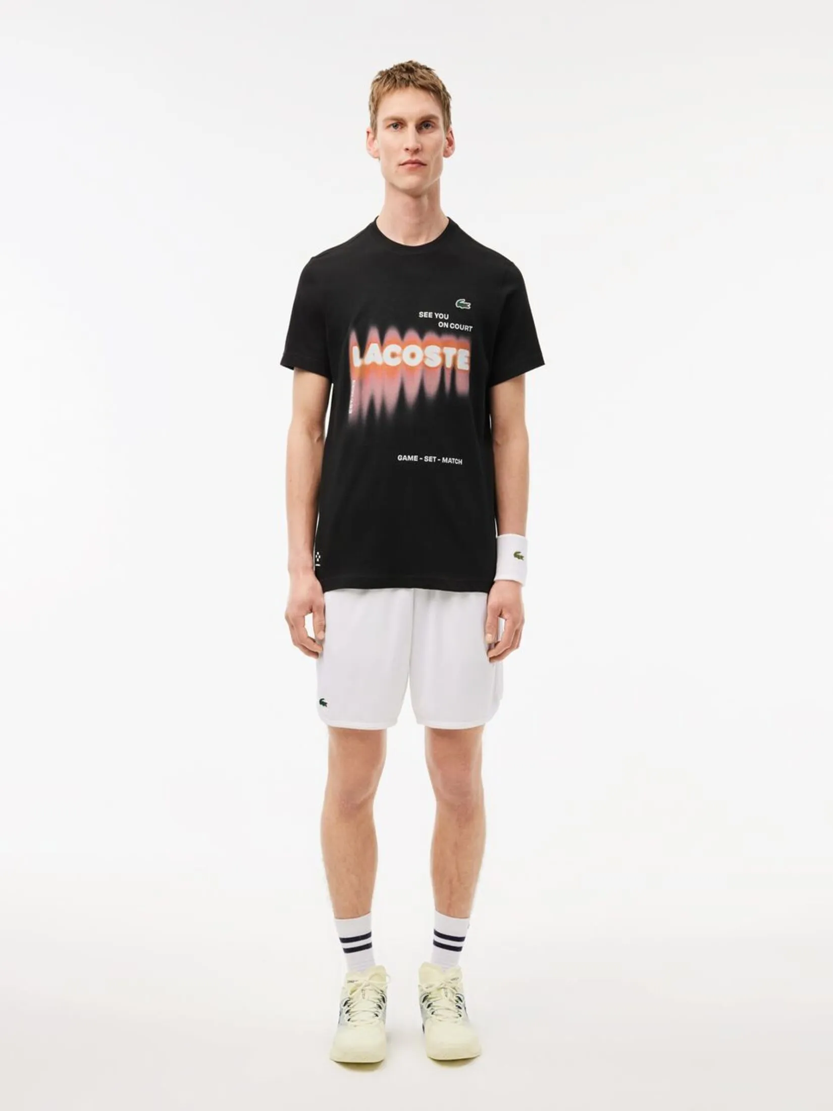 LACOSTE Lacoste Tennis x Daniil Medvedev T-shirt Black