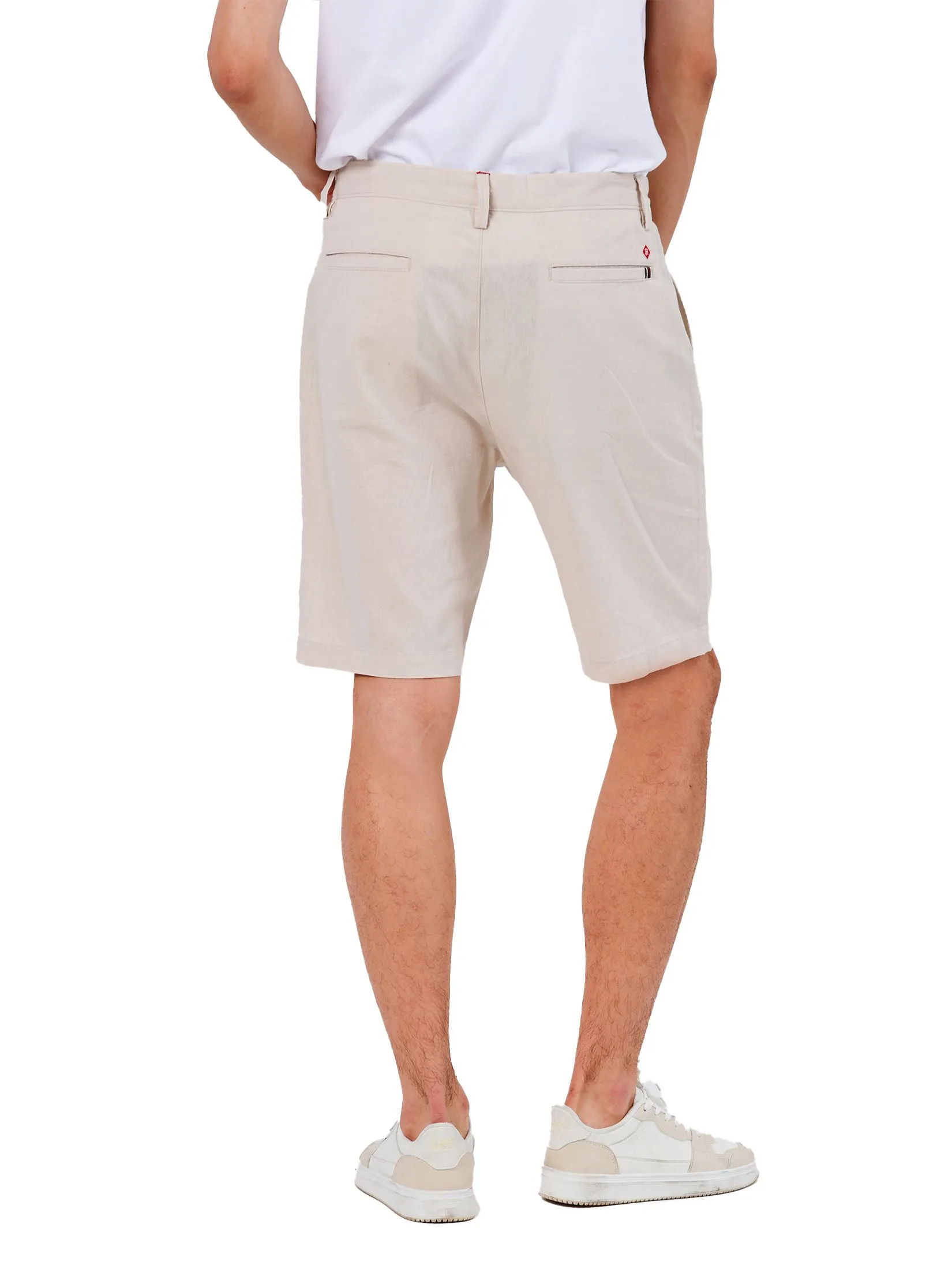 JOHN HENRY Men's Shorts (Slim Fit) Rejuvenate Vacation Beige