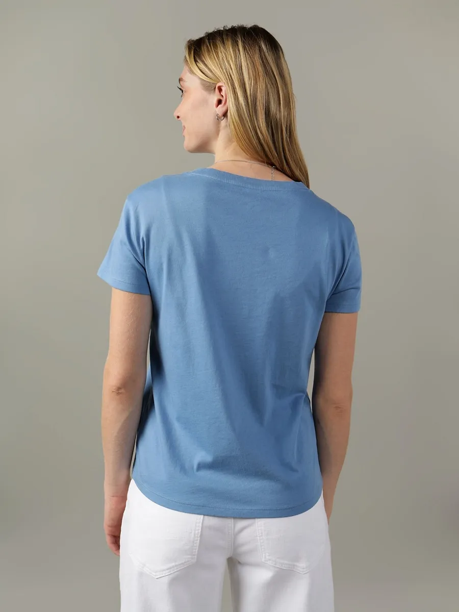 AMERICAN EAGLE WOMEN 9300 INTL CLASSIC TEE 400 BLUE