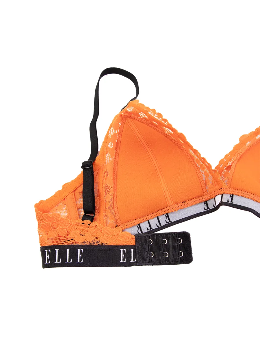 ELLE LINGERIE BRASSIERE PADDED BRA LB6719BL ORANGE