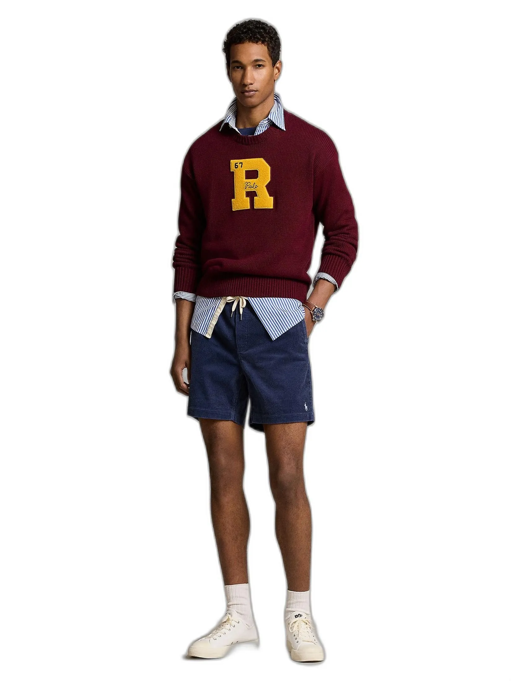 POLO RALPH LAUREN Men Shorts-6-Inch Polo Prepster Corduroy Short MNPOSHO14G20356-Navy-410