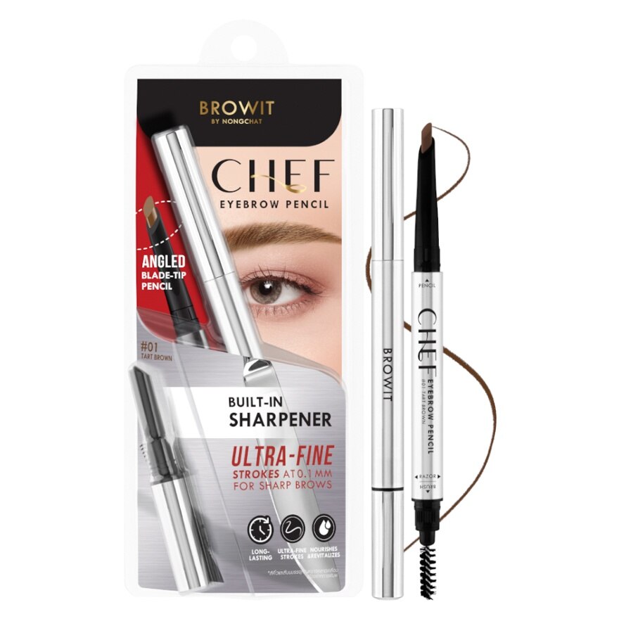 Browit Chef Eyebrow Pencil 0.15g 01 - 01 Tart Brown