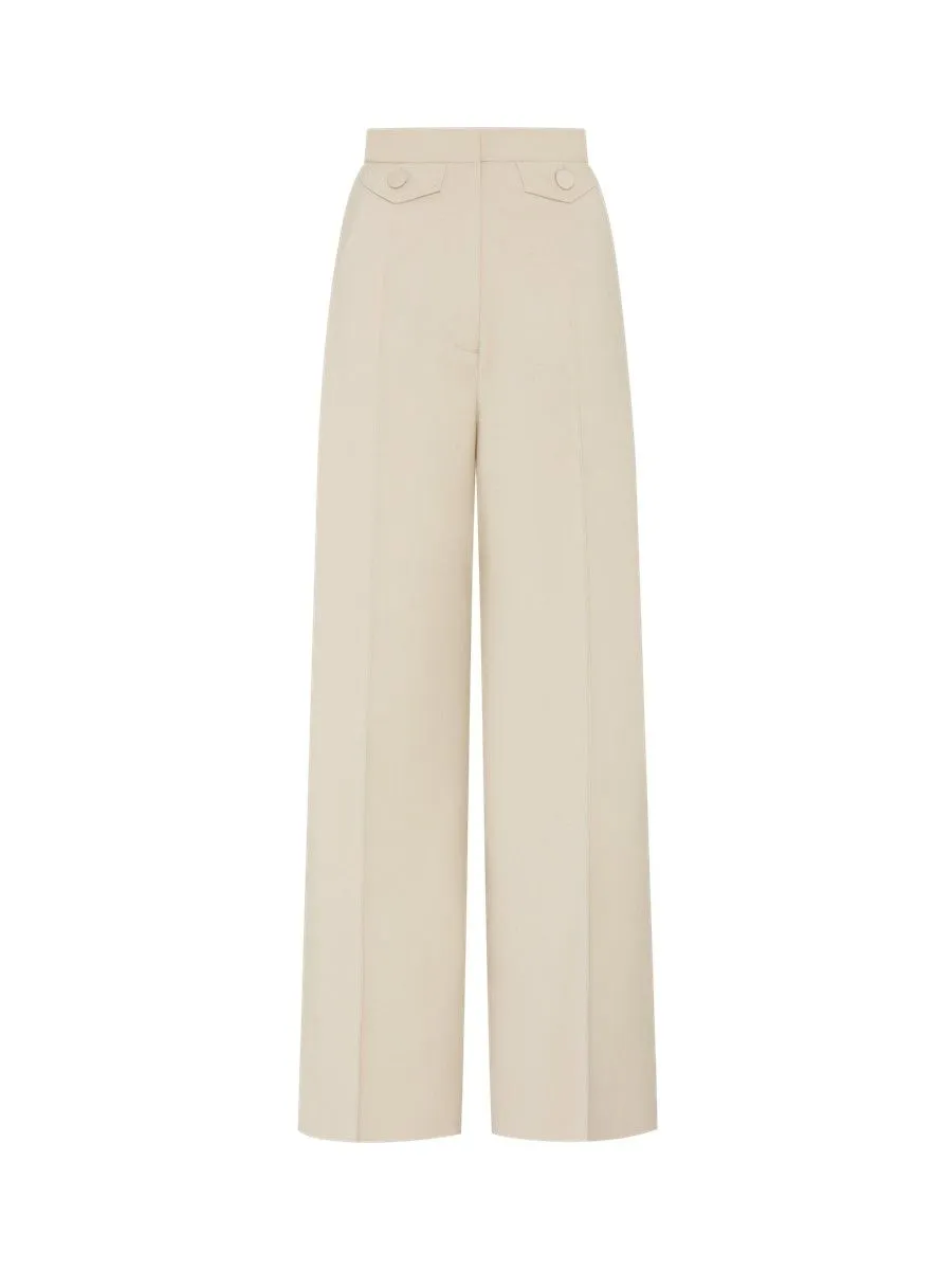 ASAVA ( SS24 ) Addison Women Straight-Leg Pants Beige
