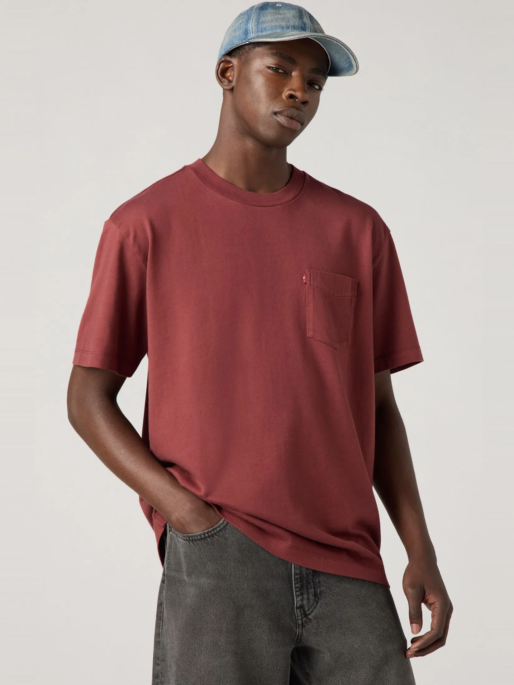 LEVI'S Men’s Pocket T-Shirt Red
