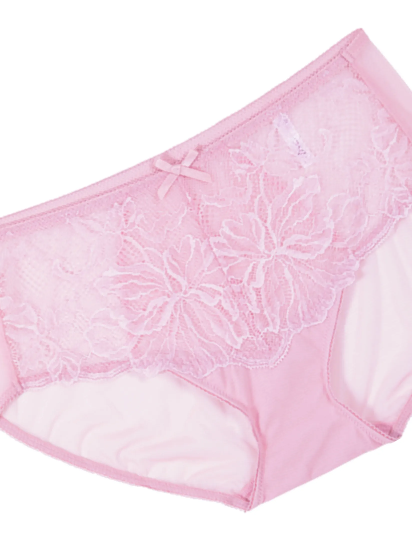 BSC LINGERIE Women's Panties Full Brief sexy lace BU5377IV - Pink