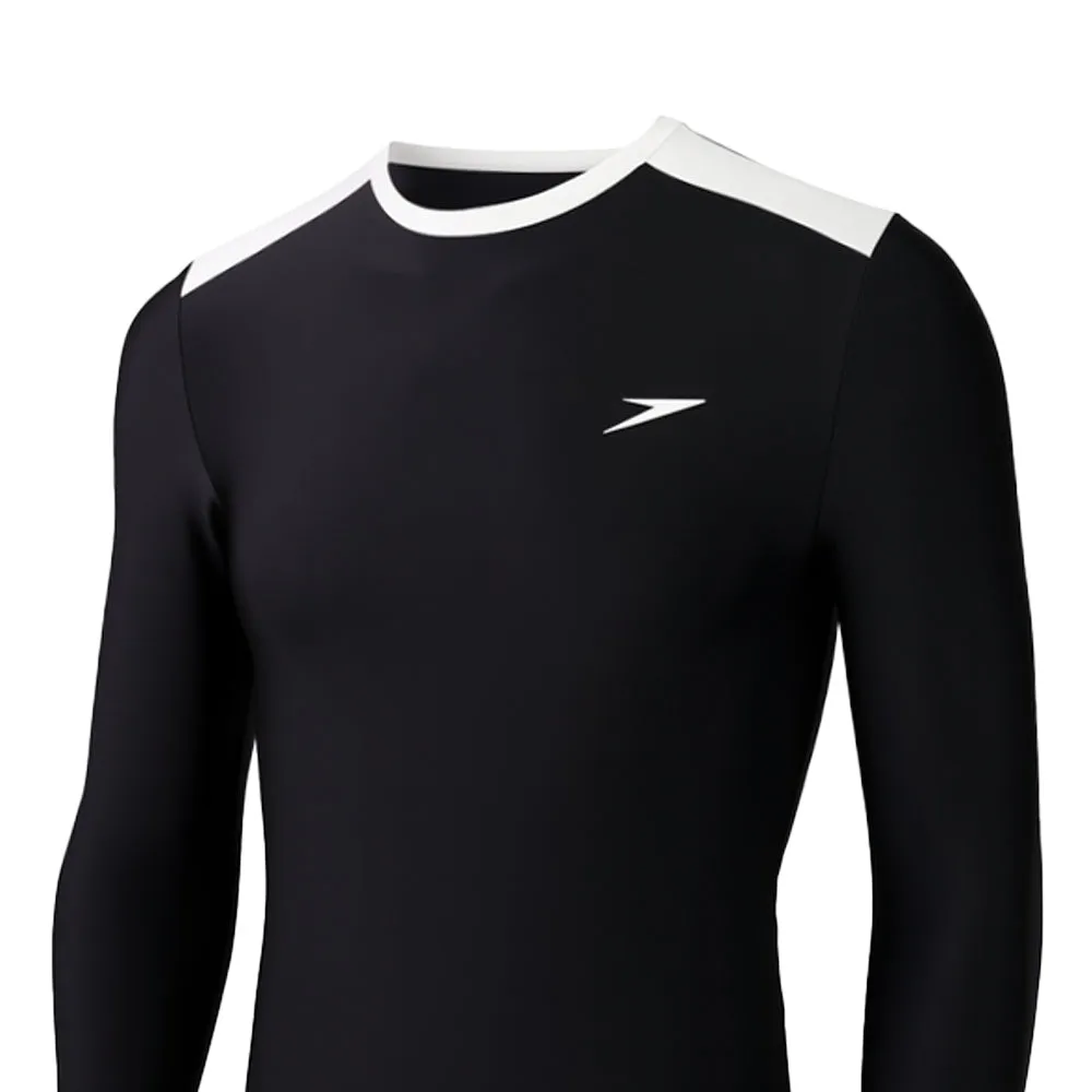 SPEEDO Wavechasers 2.0  Stylish Sun Protection Men Rashguard Black - SP111SP869ENTH
