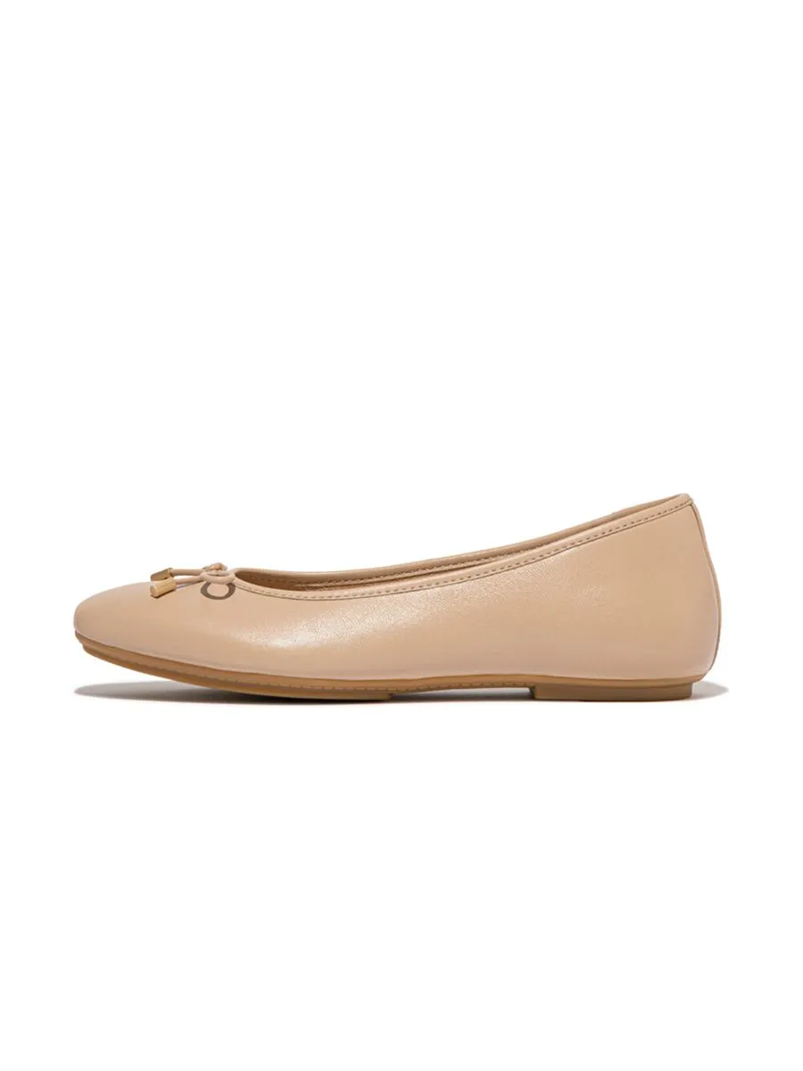 FitFlop™ WOMEN'S DELICATO BOW SOFT BALLET FLATS BEIGE