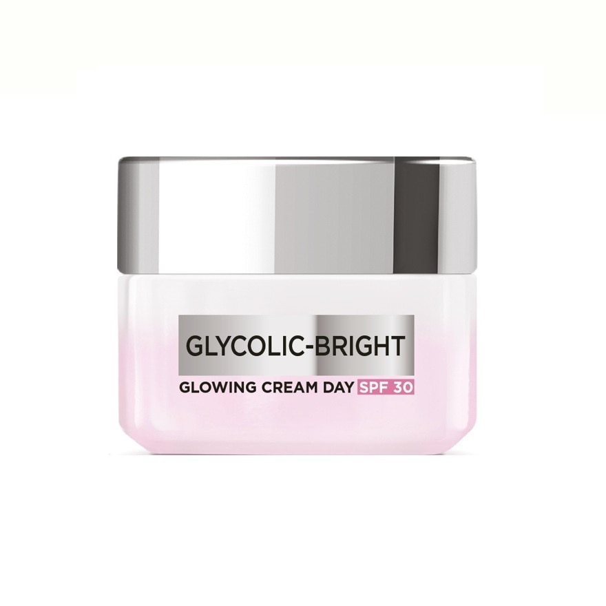 L'Oreal Paris Cream Day Glycolic-Bright Glowing SPF 30 15 Ml. - Pink