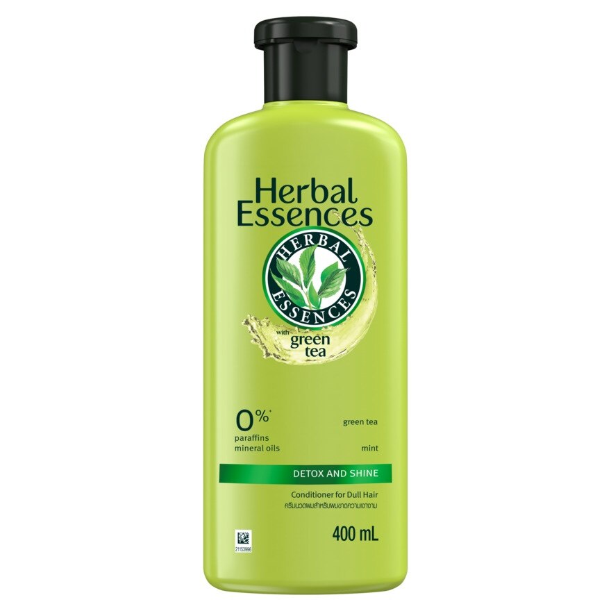 Herbal Essences Conditioner Green Tea Mint Detox  Shine 400 Ml. - Green