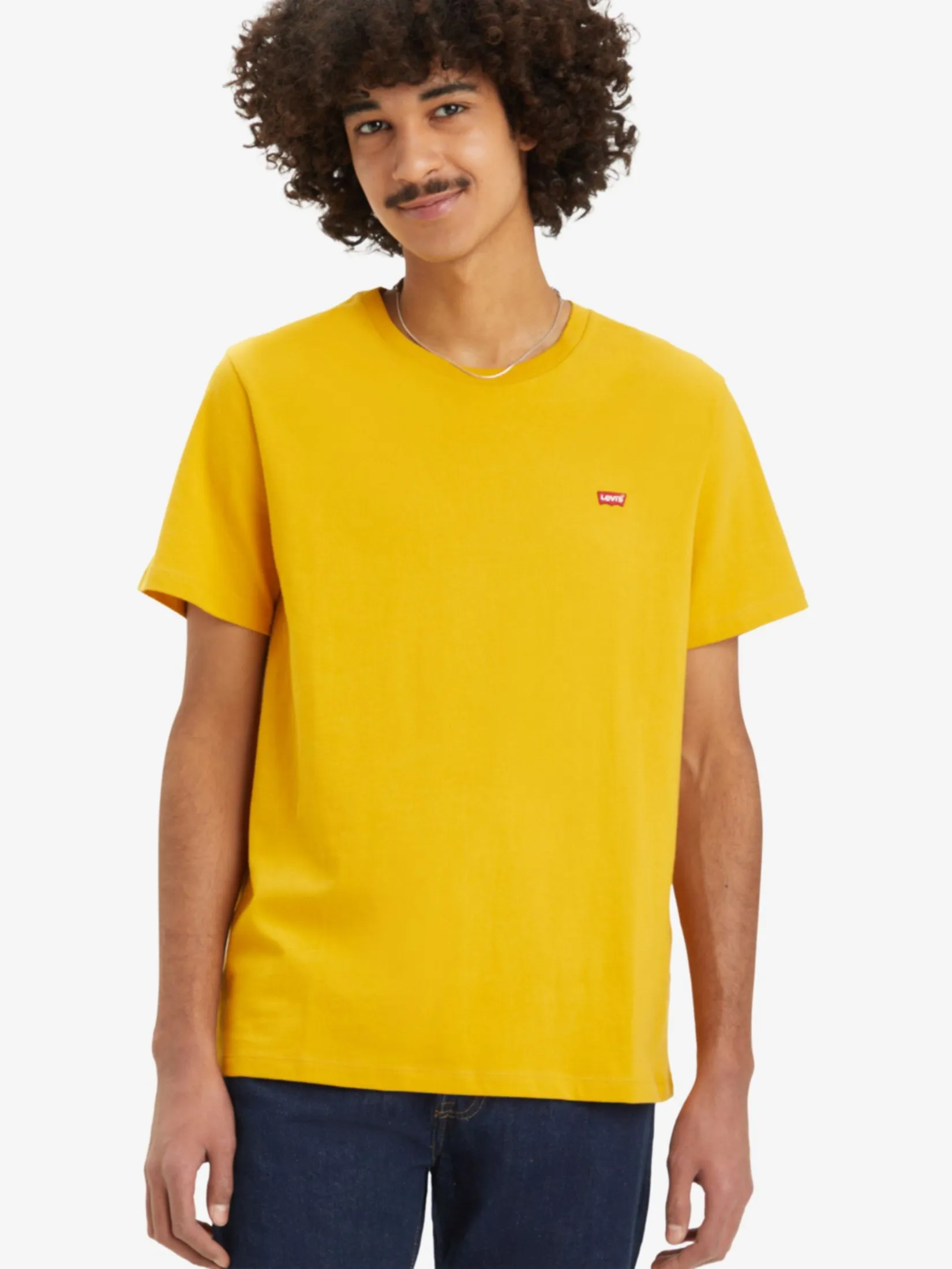 LEVI'S Men's Original Housemark T-Shirt Yellow