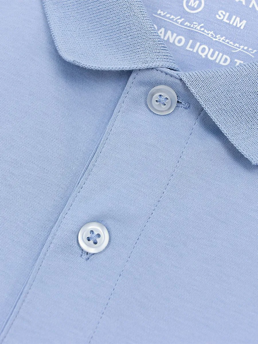 GIORDANO Men's Liquid Touch Polo Forever Blue