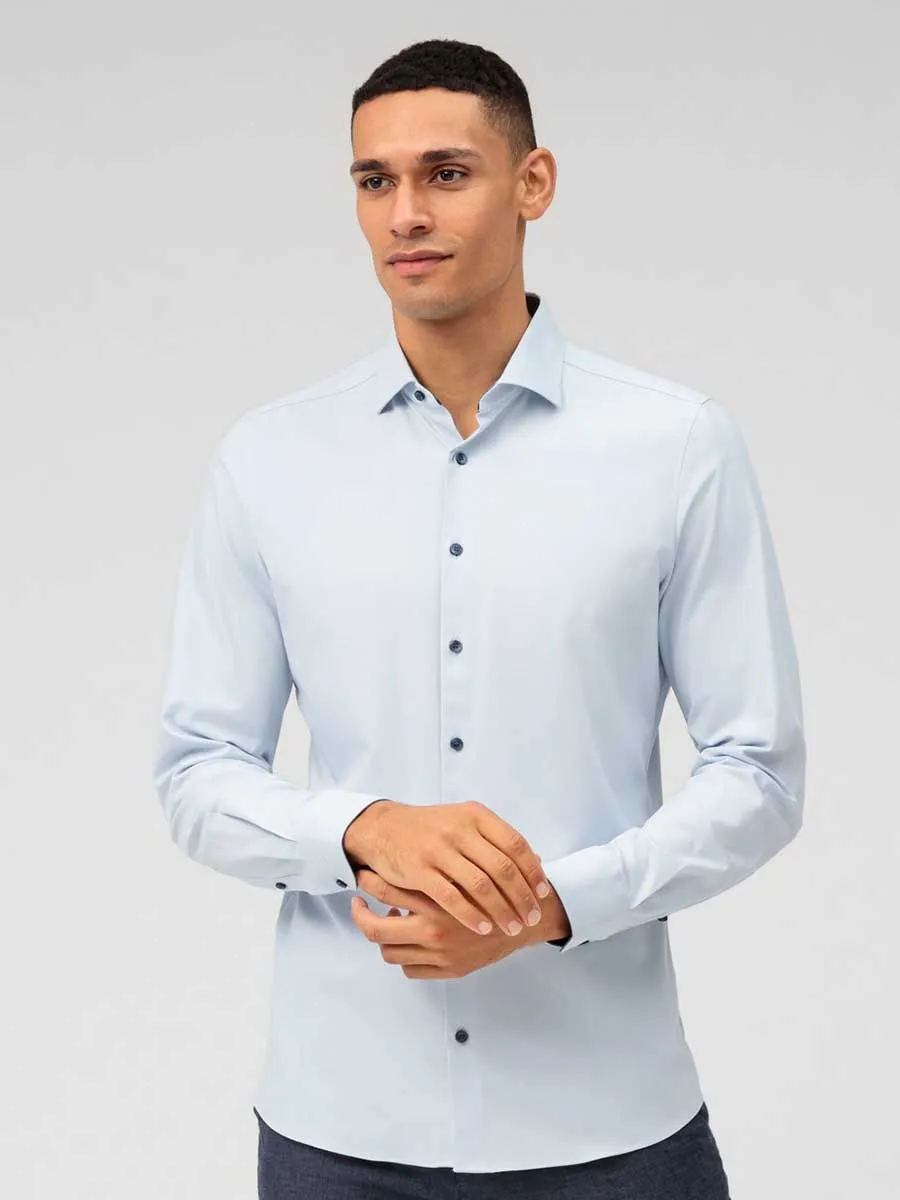 OLYMP CLIMATE CONTROL - MEN SHIRT LONG SLEEVES BODY  FIT BLUE