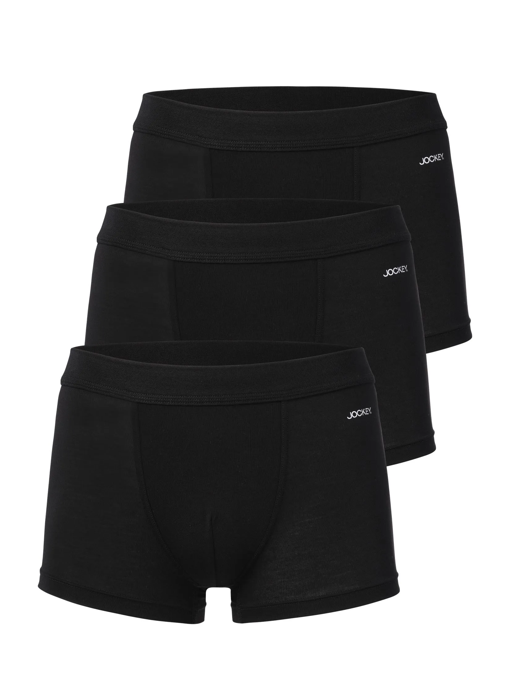JOCKEY UNDERWEAR Men's VALUE PACK TRUNKS BLACK