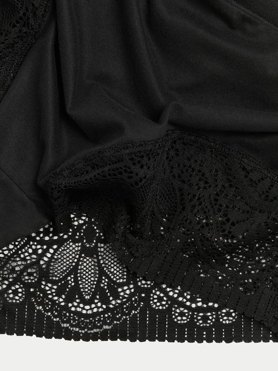 MARKS & SPENCER Women Full Briefs Body Soft 3pk Black