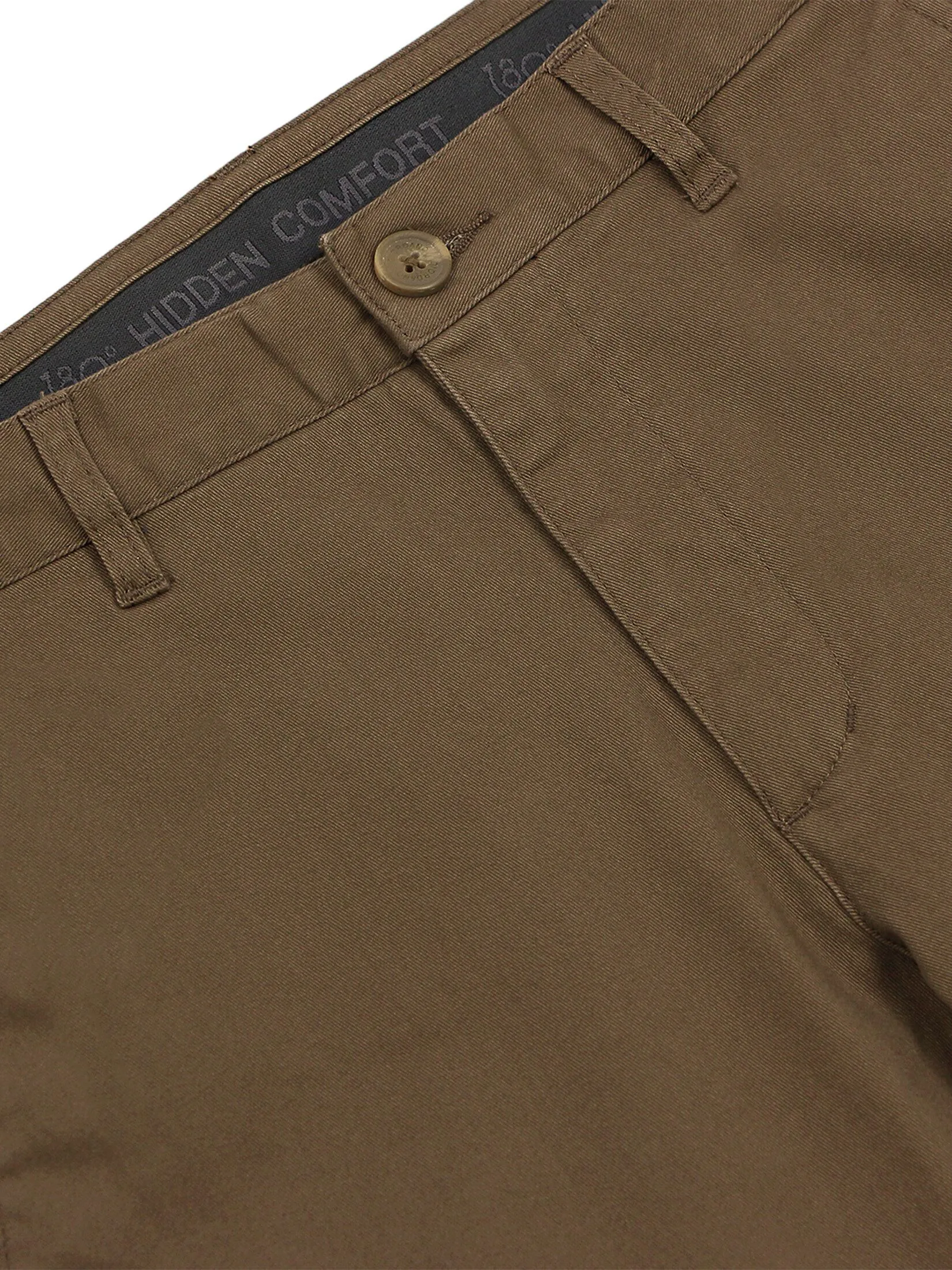 GIORDANO Men's Low-Rise Skinny Stretch Pants (180° Elastic Waistband) Winter Oak Brown