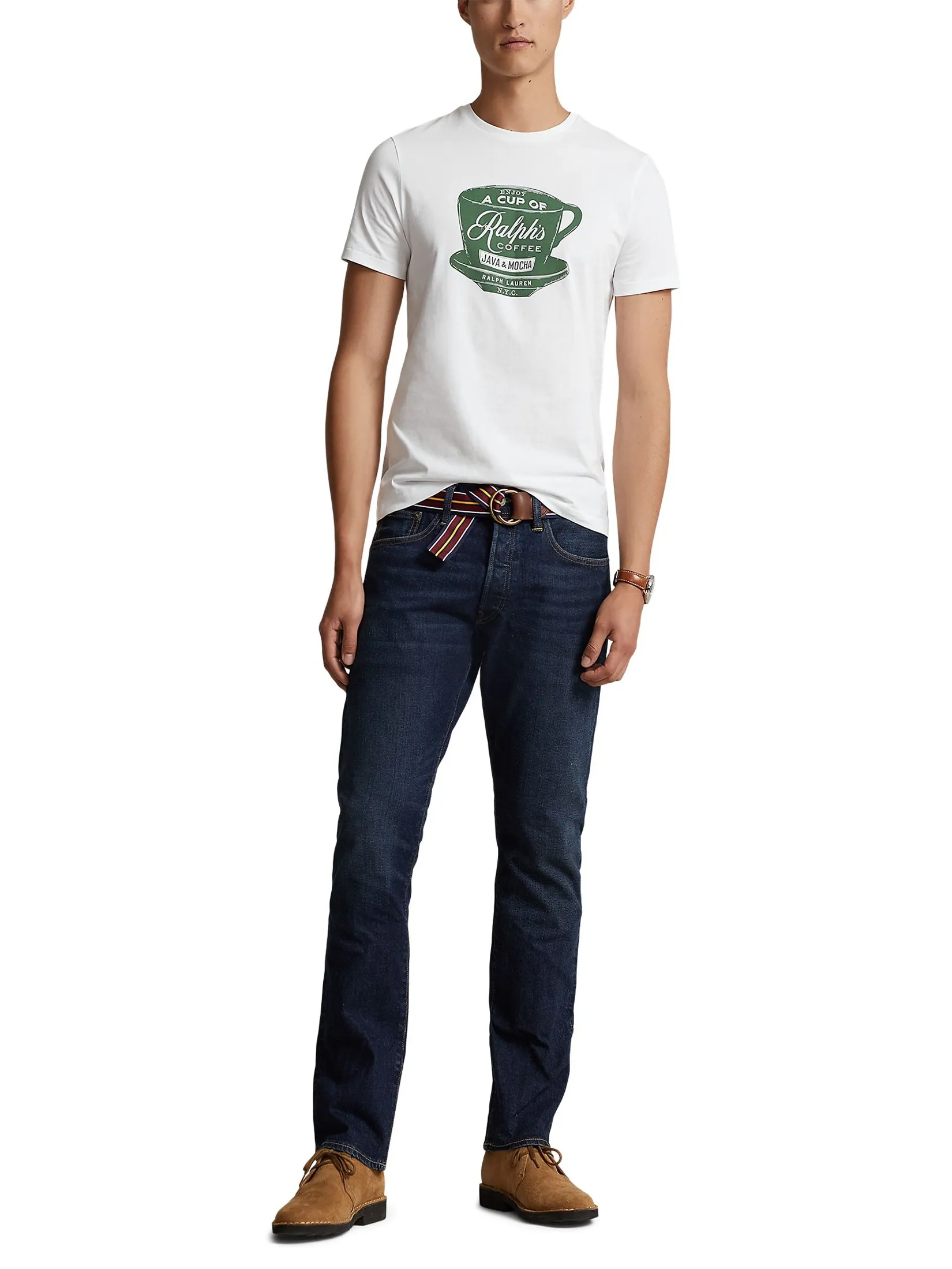 POLO RALPH LAUREN Ralph s Coffee T-Shirt Men MNPOTSH1N820851 White