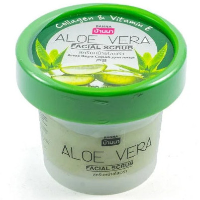 Скраб для лица с алоэ вера Banna 100 мл