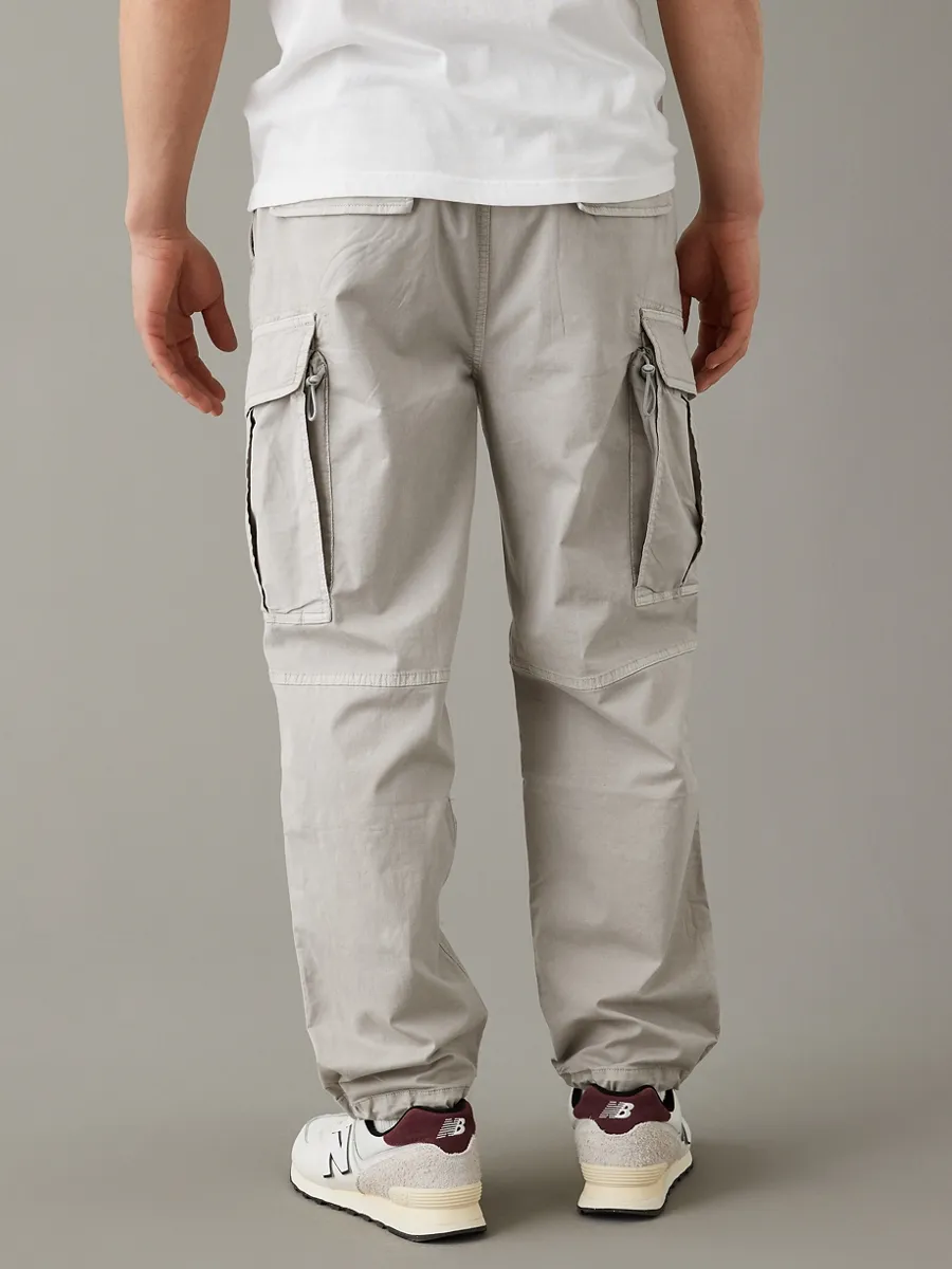 AMERICAN EAGLE MEN 4878 XAVIER PARACHUTE PANT 020 GRAY