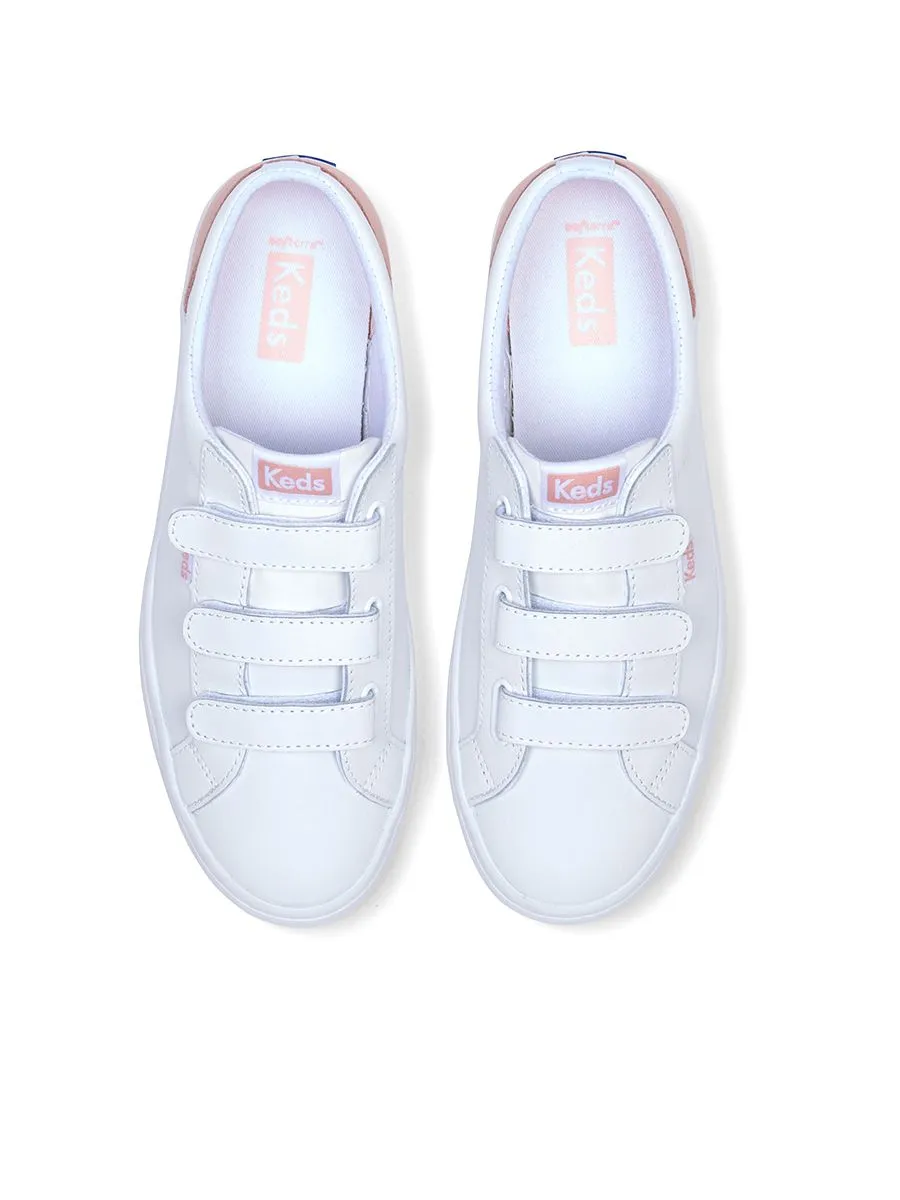 KEDS Women Tiebreak Leather White/Pink