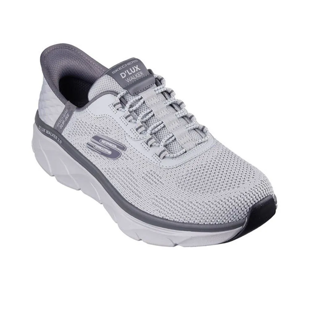 SKECHERS Men Casual Shoes Slip-ins® Relaxed Fit®: D'Lux Walker 2.0 - Rezinate Grey - SK108SH810EGTH