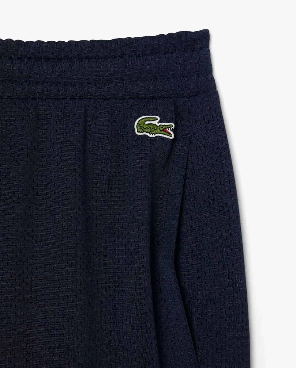 LACOSTE Graphic Mesh Shorts Blue