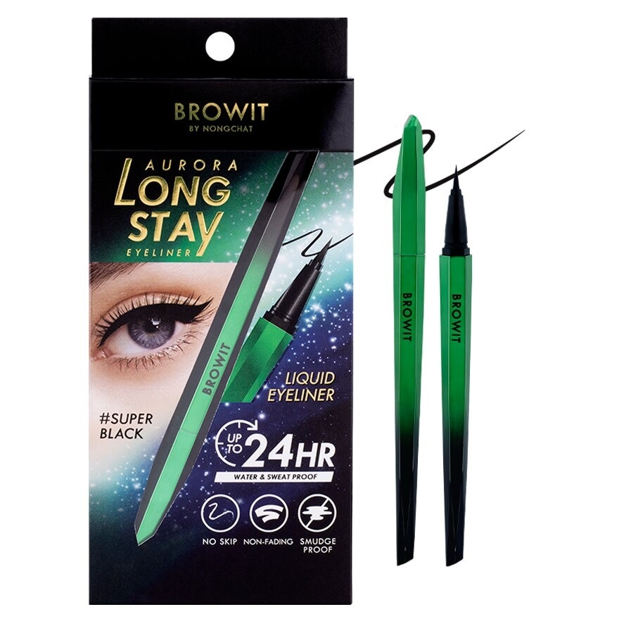 Browit Long Stay Eyeliner Super Black - Super Black