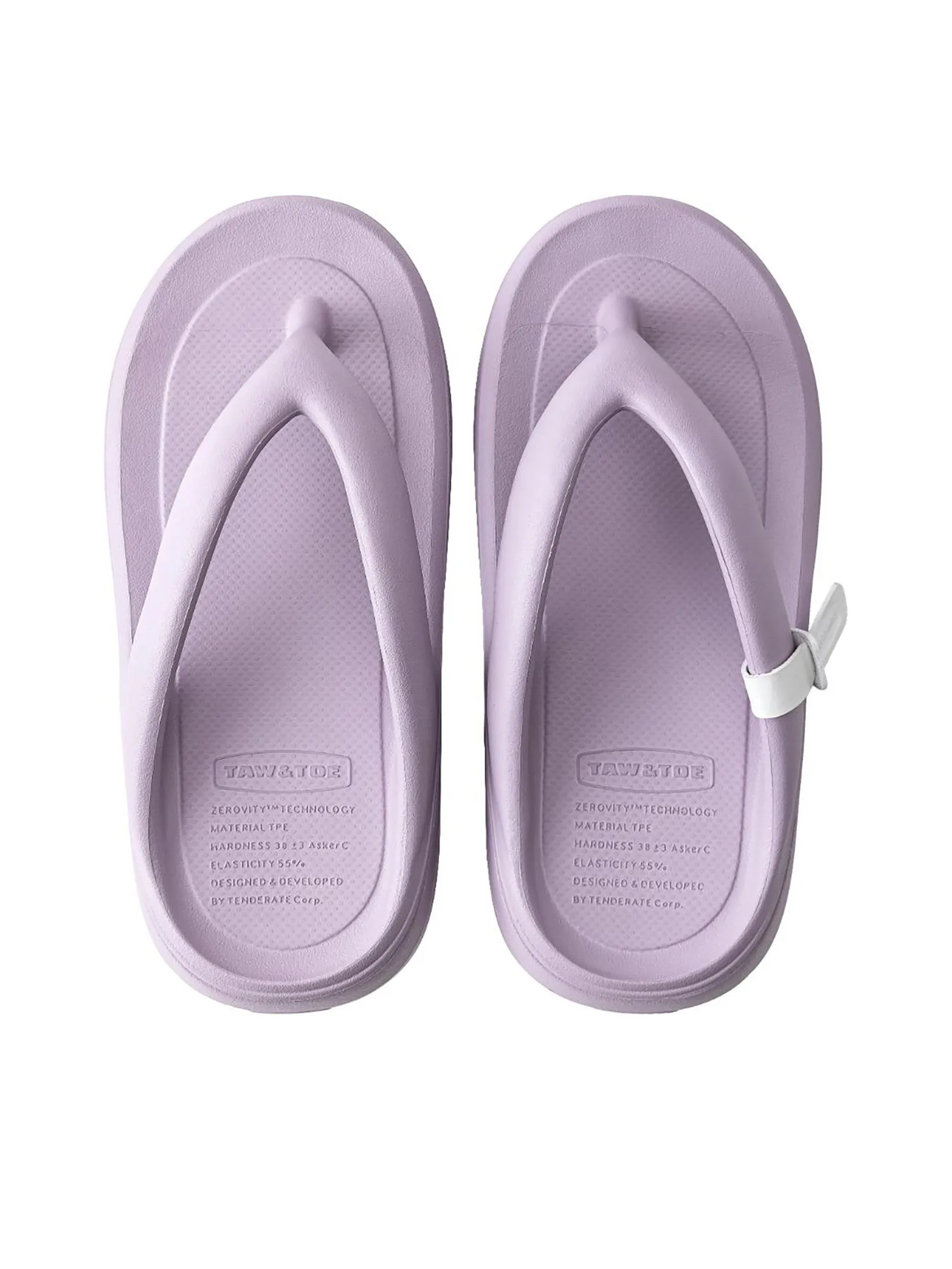 TAW&TOE Unisex Sandals Zerovity Plumpy Lavender