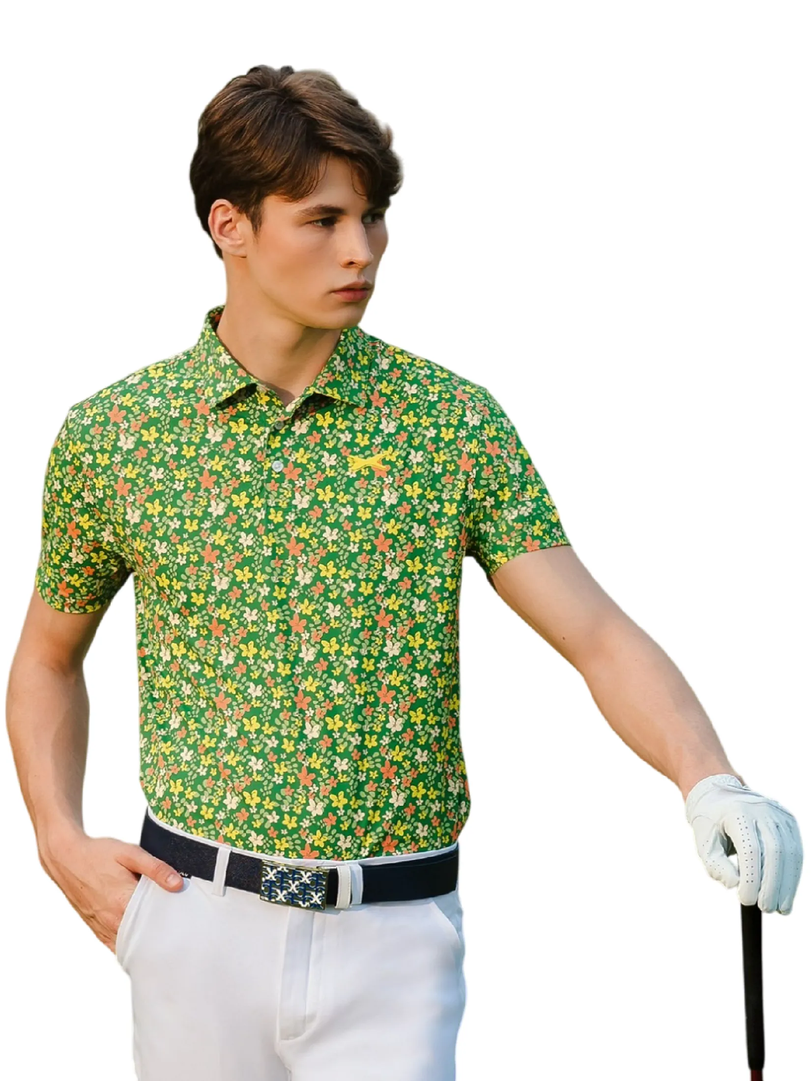 XOLO Green MEN LIBERTY PRINTERD POLO (040118)