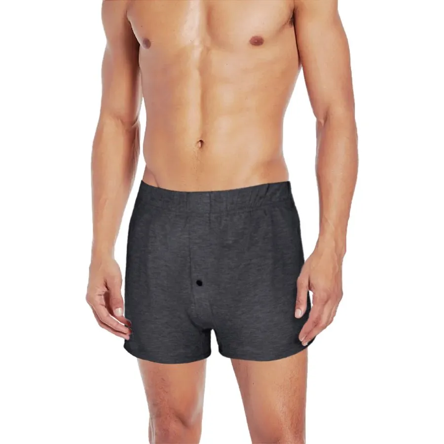 J.PRESS Men's Grey Boxer no.2401 (PACK-1)