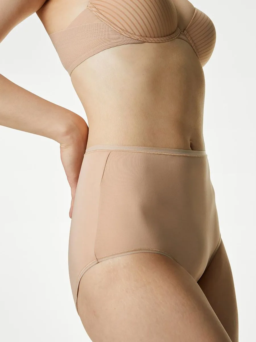 MARKS & SPENCER Women Full Briefs Microfibre No VPL 5pk Multi-Color