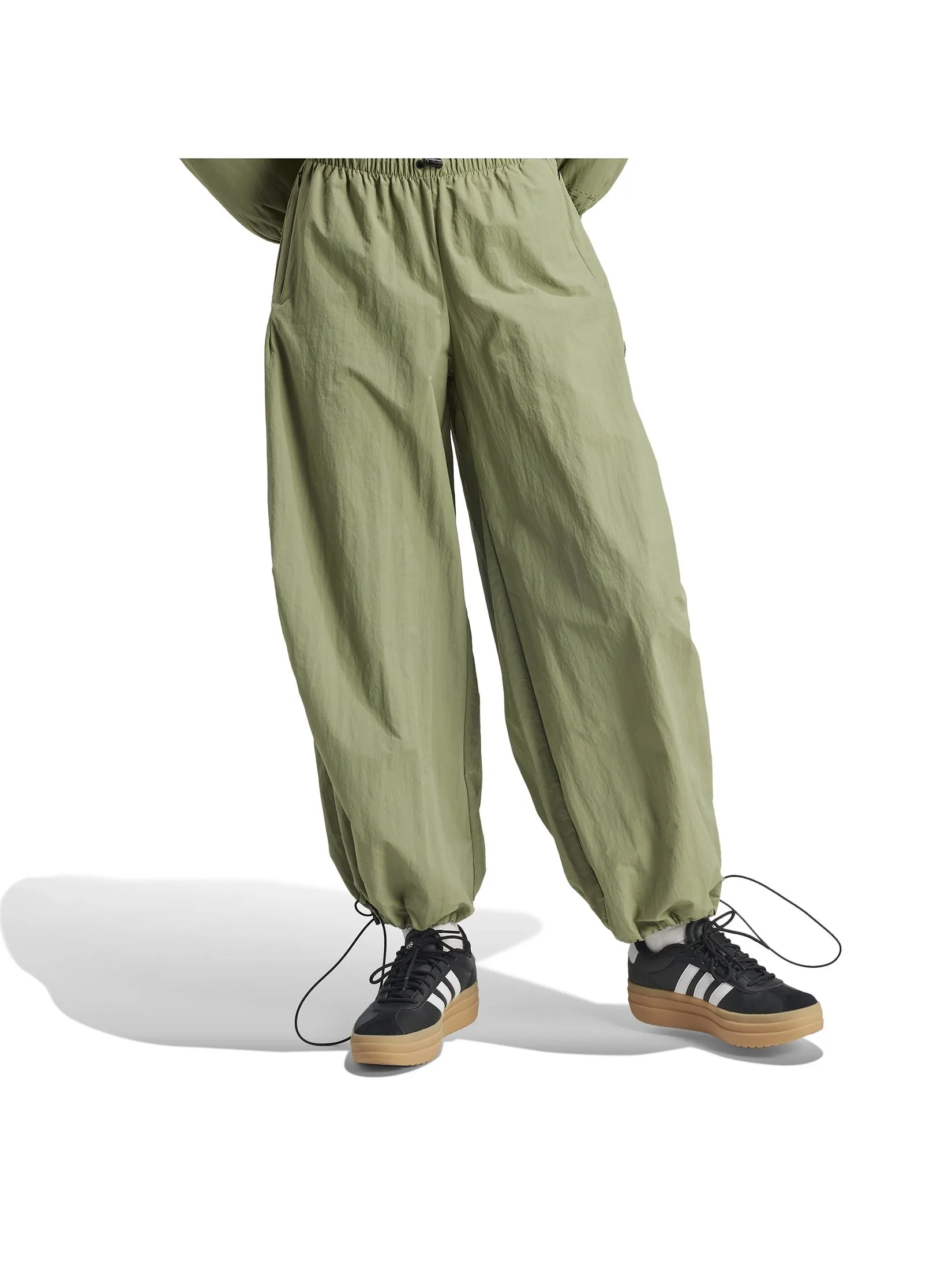 ADIDAS Women Parachute Pants City Escape Woven Tent Green
