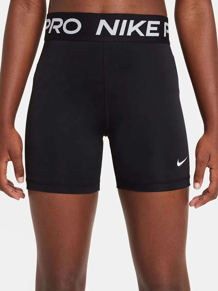 NIKE KIDS Girl Shorts Pro 3IN Black/White