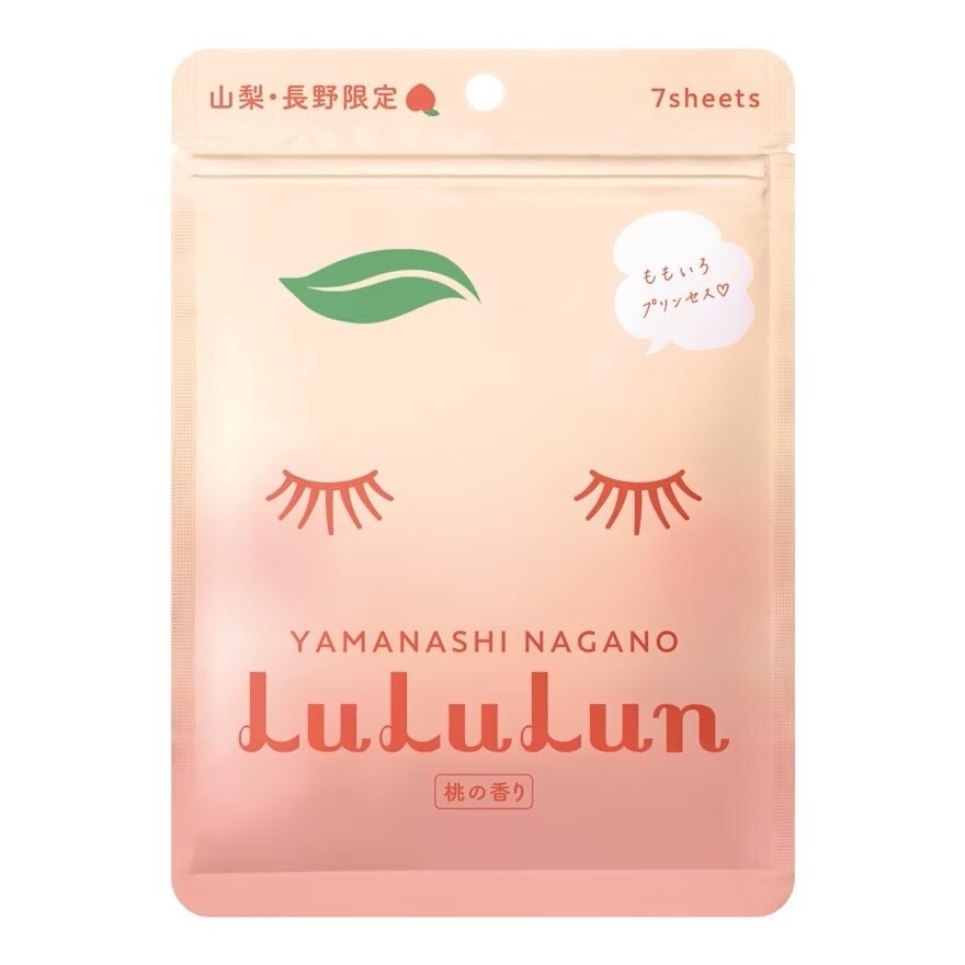 Lululun Face Mask Peach 7Day 7'S แผ่นมาส์กหน้า ลดเลือนริ้วรอย