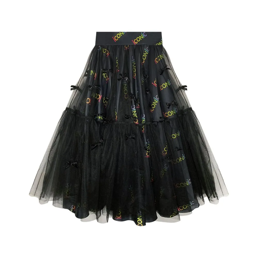 ICONIC BLACK HEARTLY SKIRT