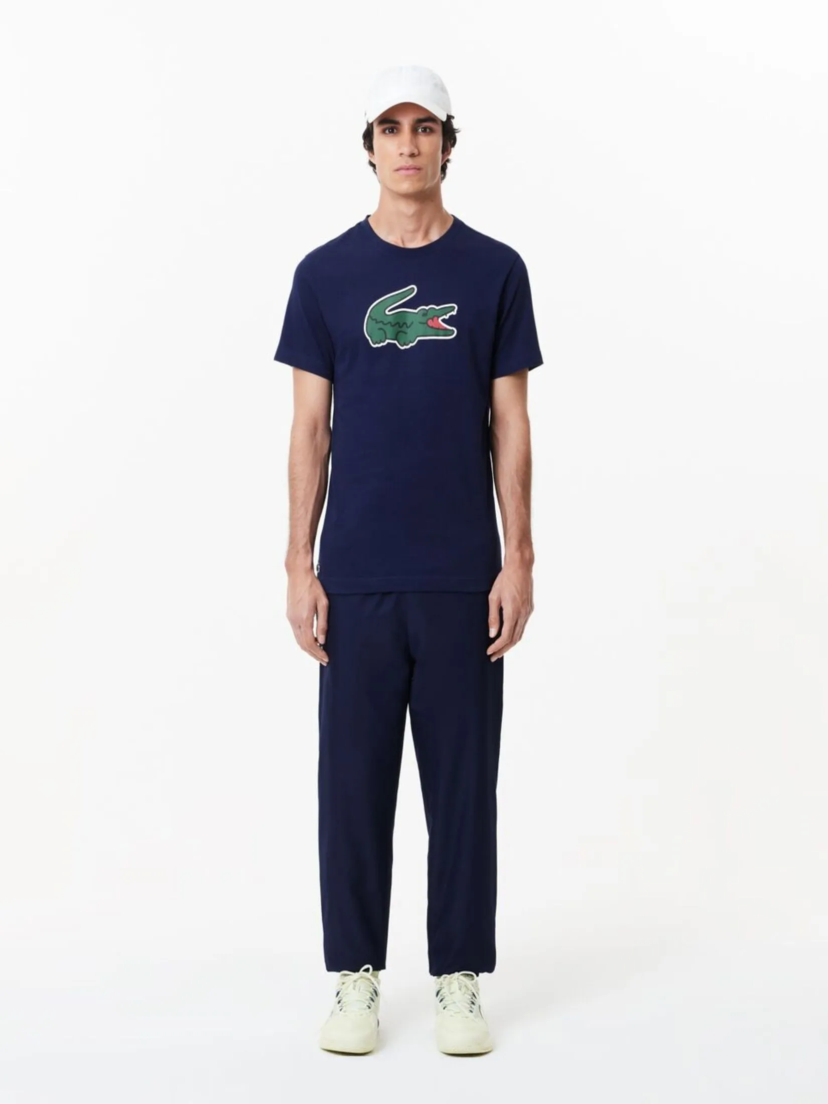 LACOSTE Ultra Dry XXL Logo Sport T-shirt Blue