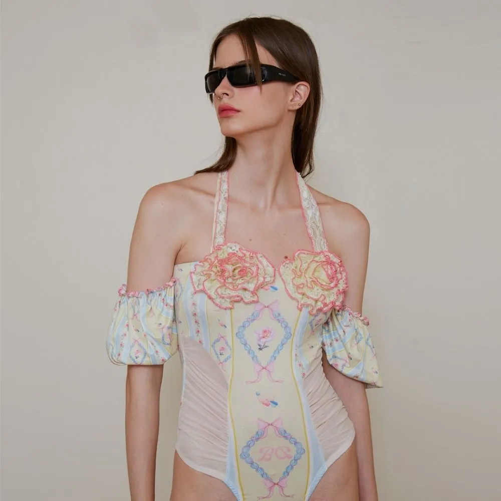 BLACKDOG BKK Multicolor La vie en rose bodysuit