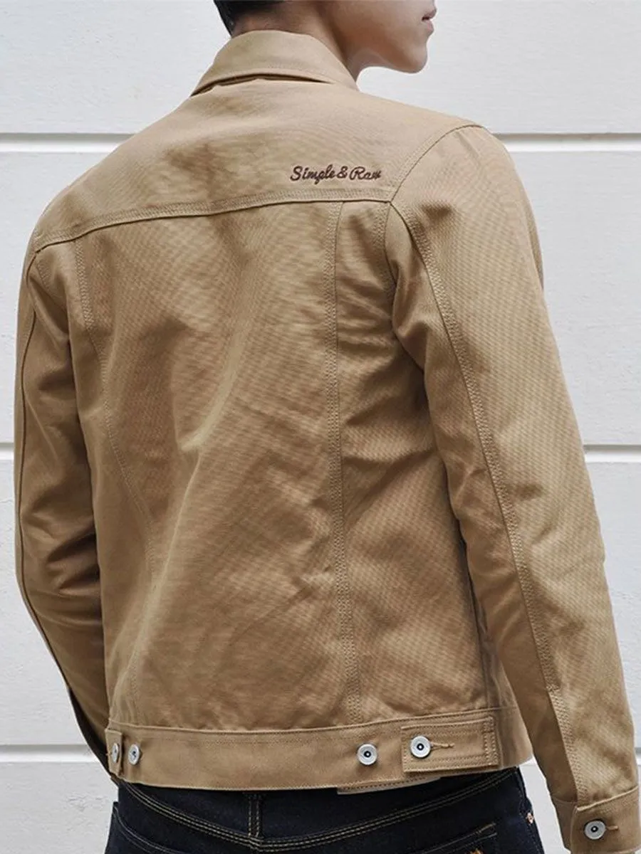 SIMPLE&RAW Jack Canvas Jacket Jk904-Ta-S Brown
