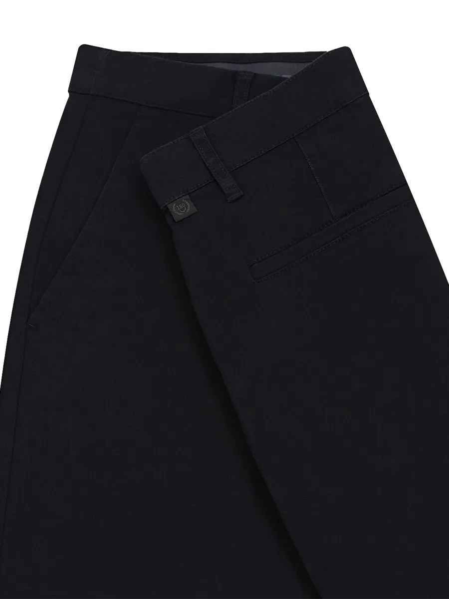 GIORDANO Men's Super Stretch Easy-Care Pants (180° Waistband) Signature Black