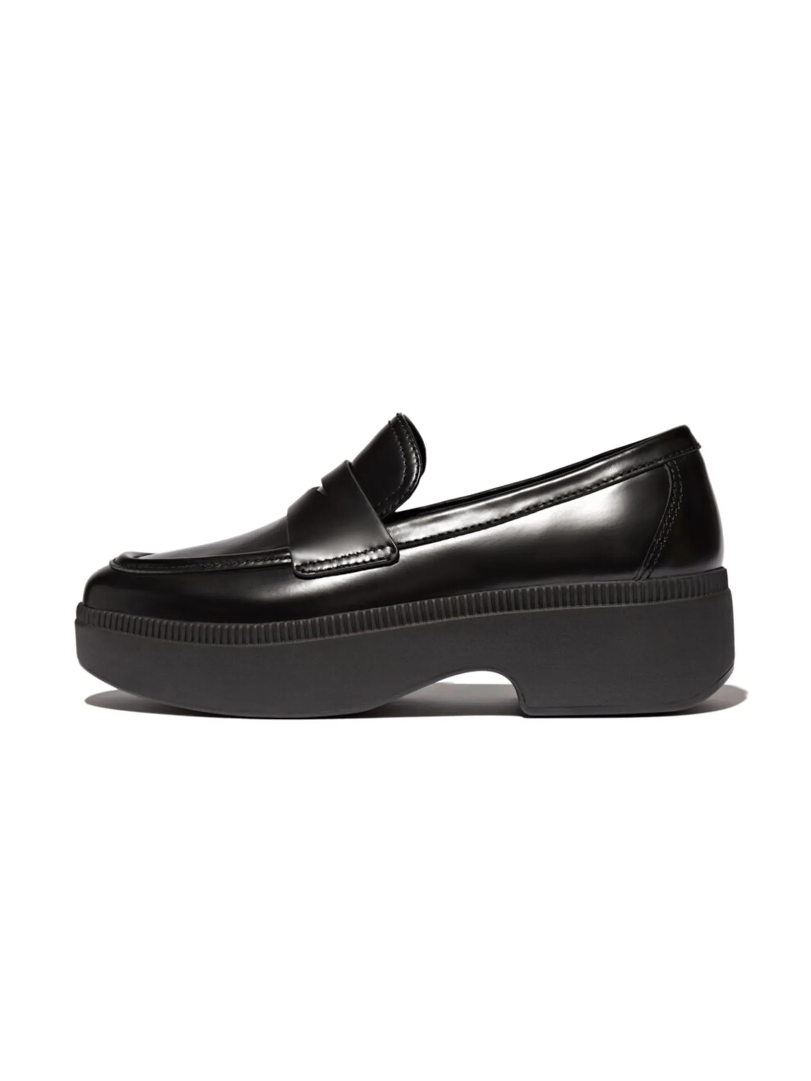 FitFlop™ WOMEN'S F-LUMA DEMI-WEDGE PENNY BLACK
