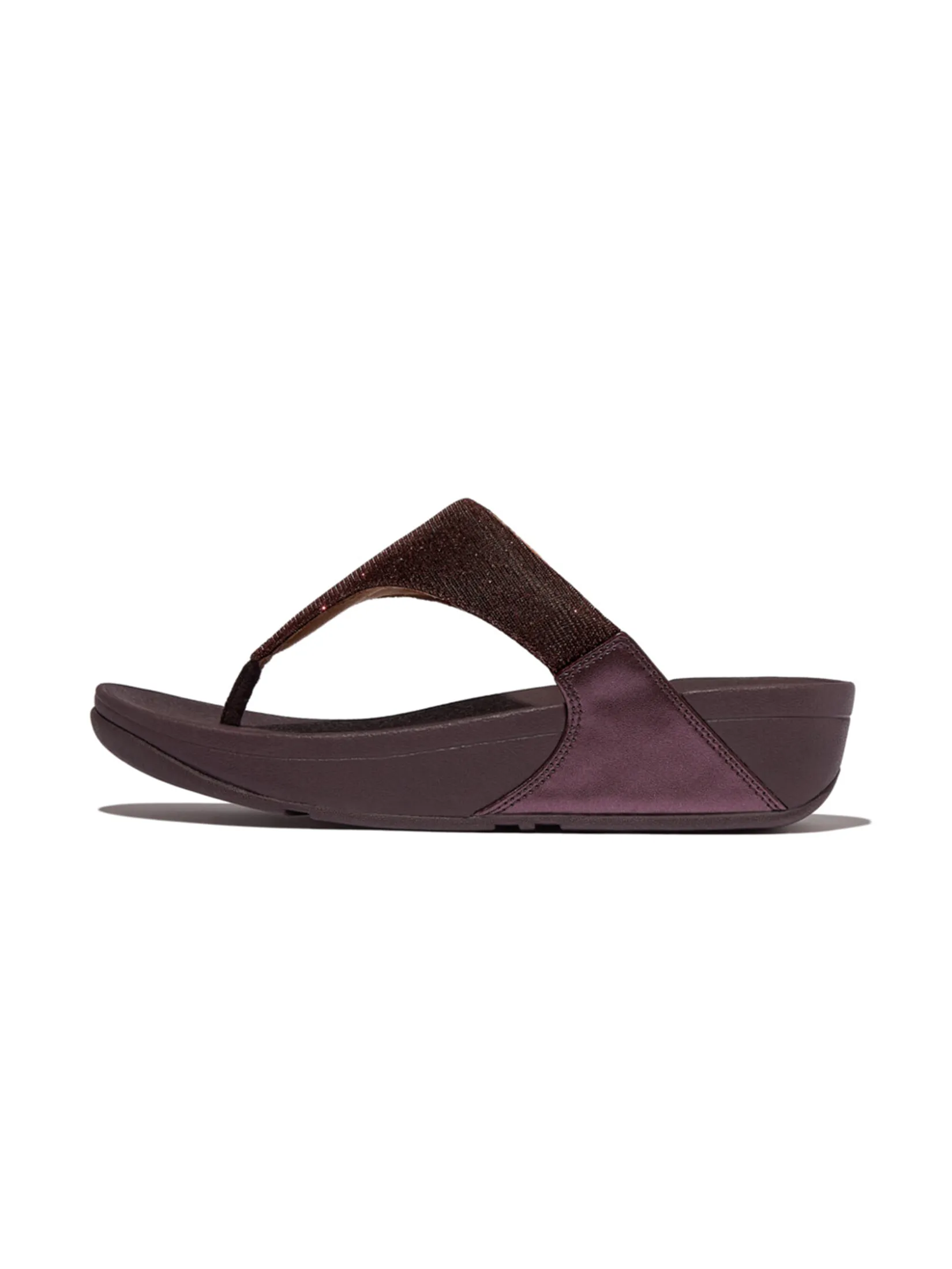 FitFlop™ WOMEN S LULU SHIMMERLUX TOE-POST PURPLE