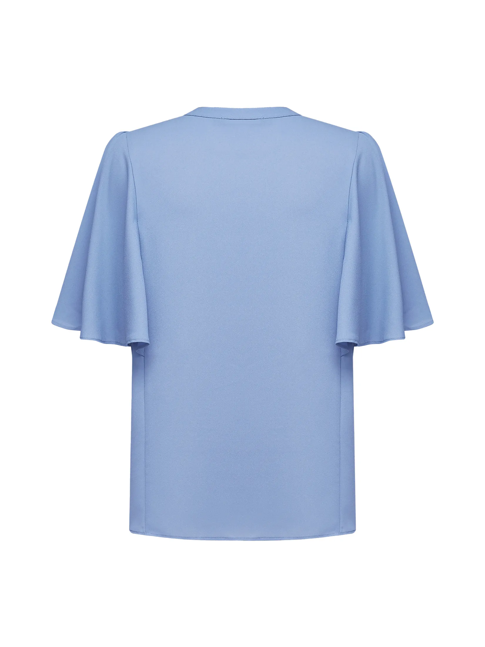 G2000 Women Clothing Stand Collar Blouse Regular Fit - Blue