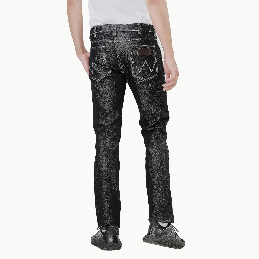 WRANGLER MEN'S JEANS WR WR15Q36Y NAVY BLUE Mid-waist regular fit (GREENSBORO)