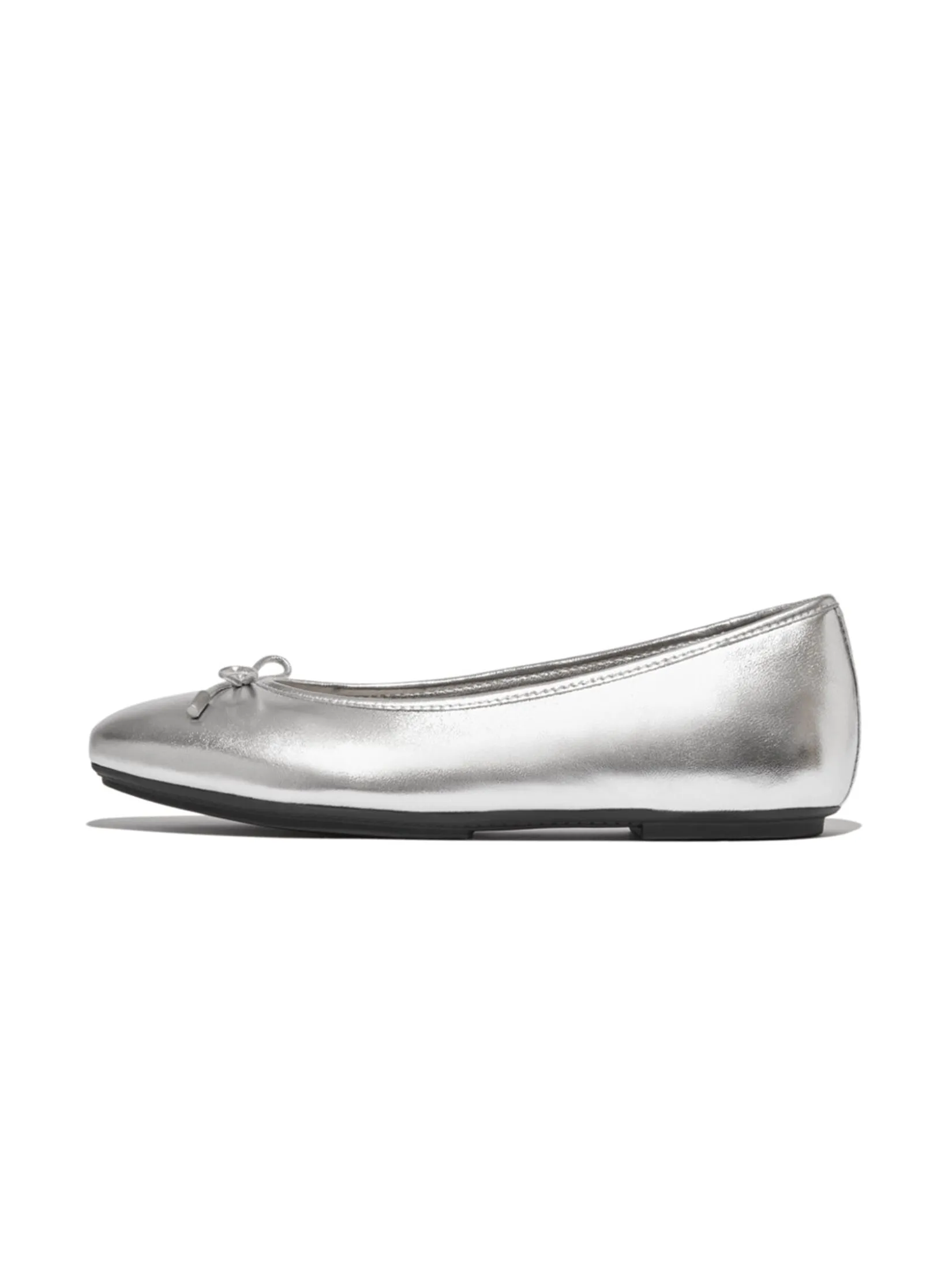 FitFlop™ WOMEN'S DELICATO BOW SOFT M. BALLET SILVER