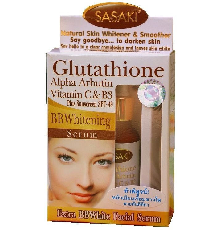 Осветляющая сыворотка с глутатионом SPF50 Sasaki 15 мл