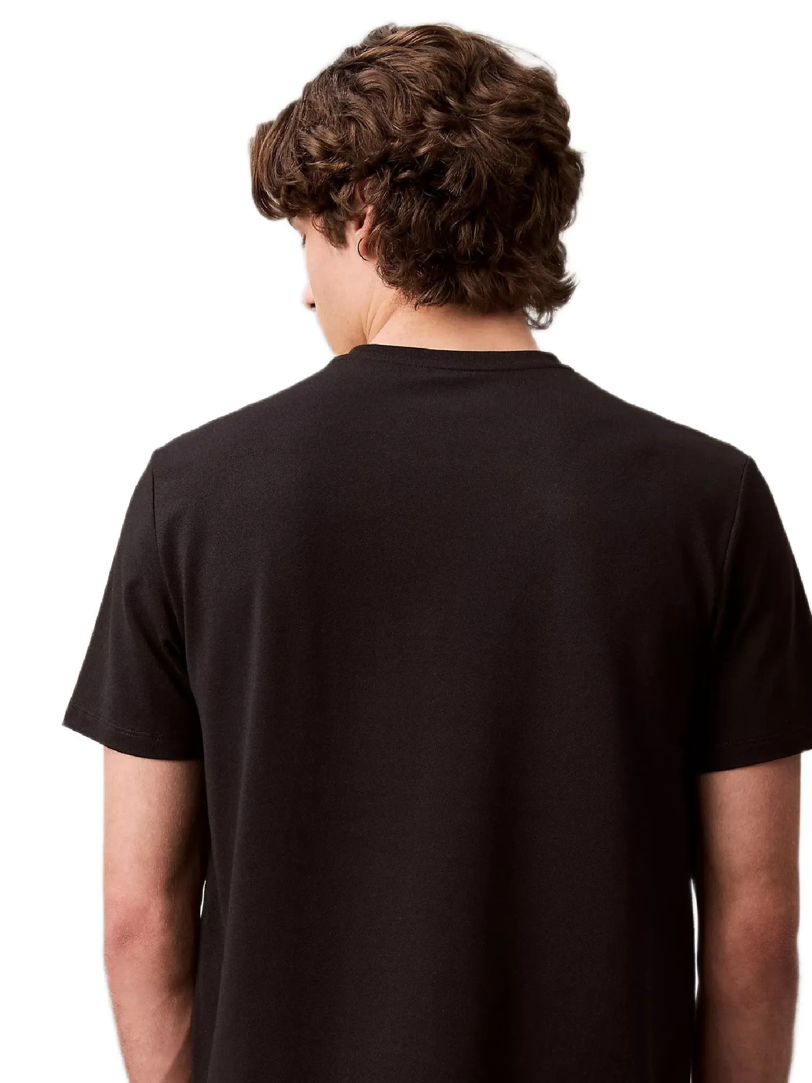 CALVIN KLEIN Men's Tech Pique T-Shirt Black