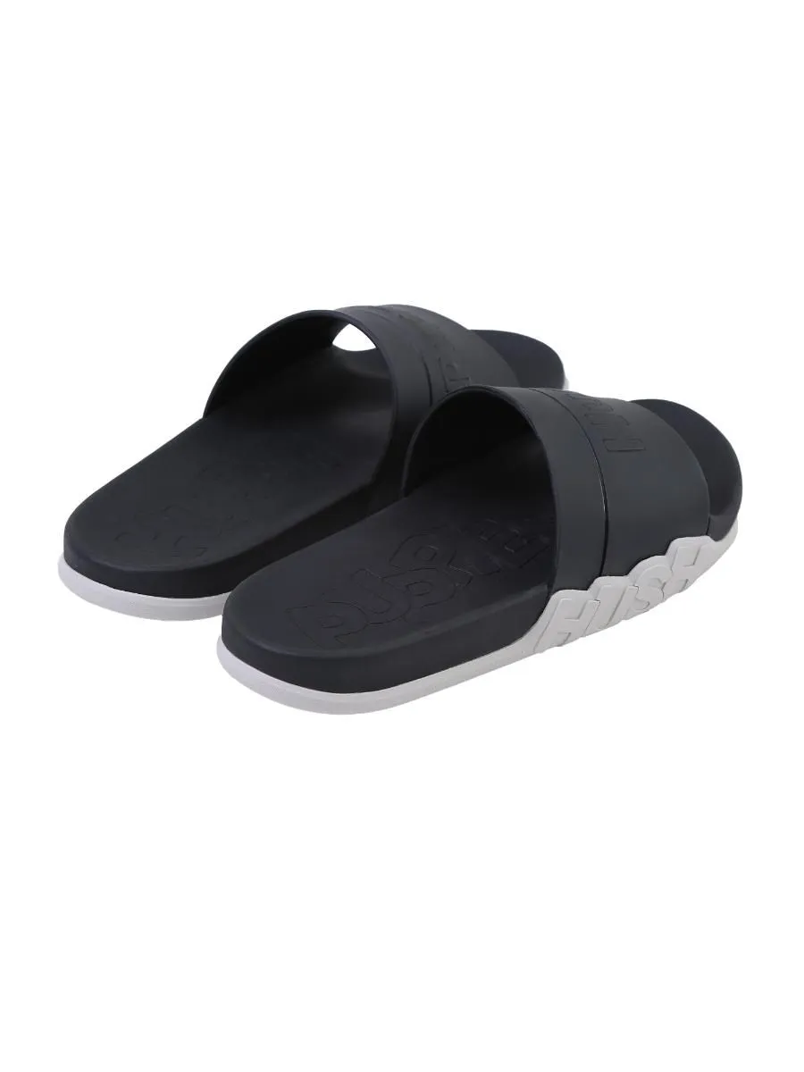 HUSH PUPPIES Men's Shoes Sandals Slides  - BLACK