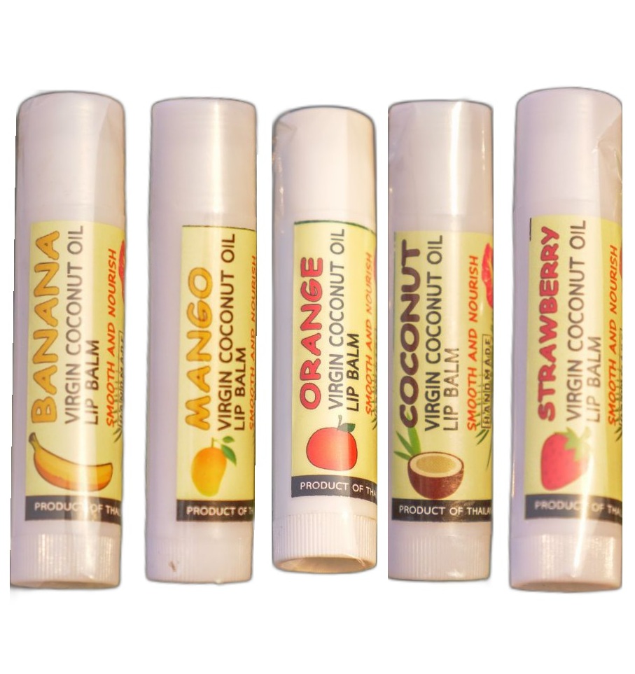 Натуральный бальзам для губ на кокосовом масле Vanna 5 вкусов